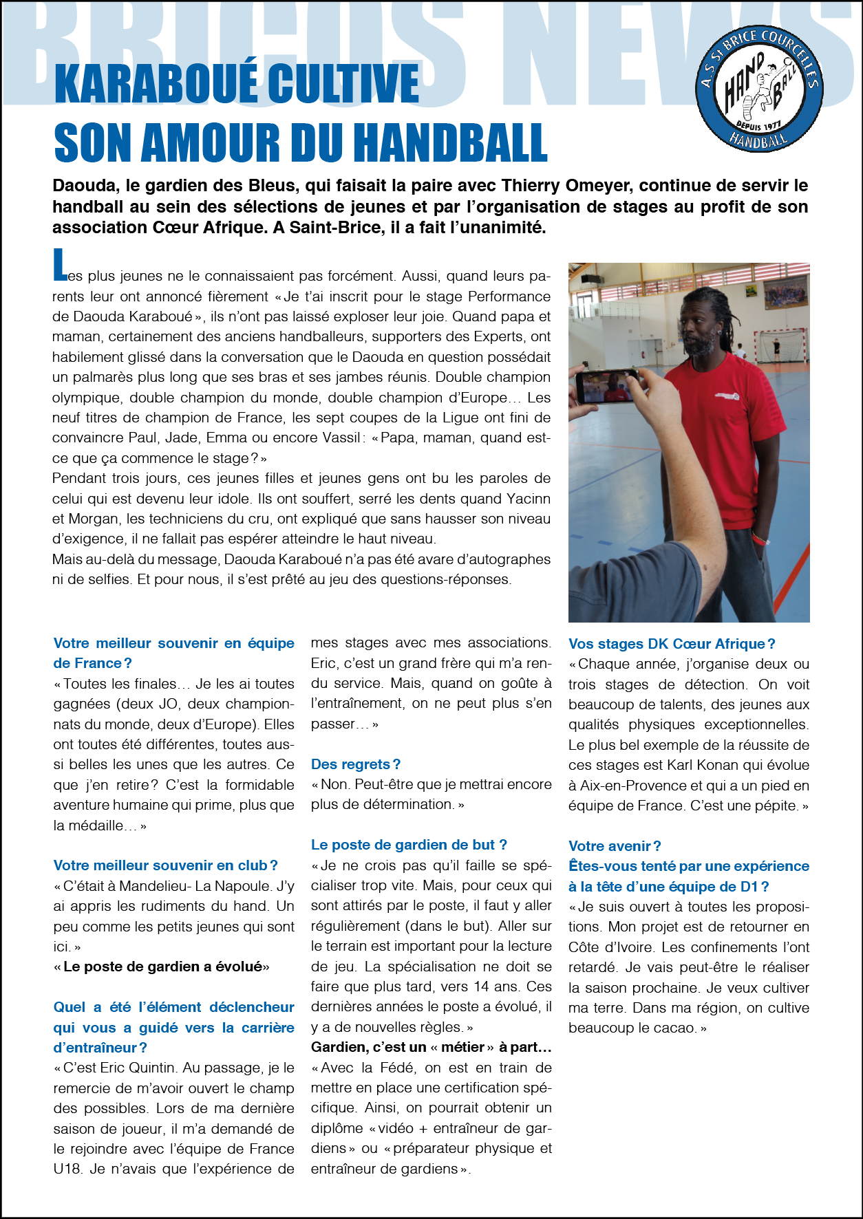 Brico News : Daouda Karaboué