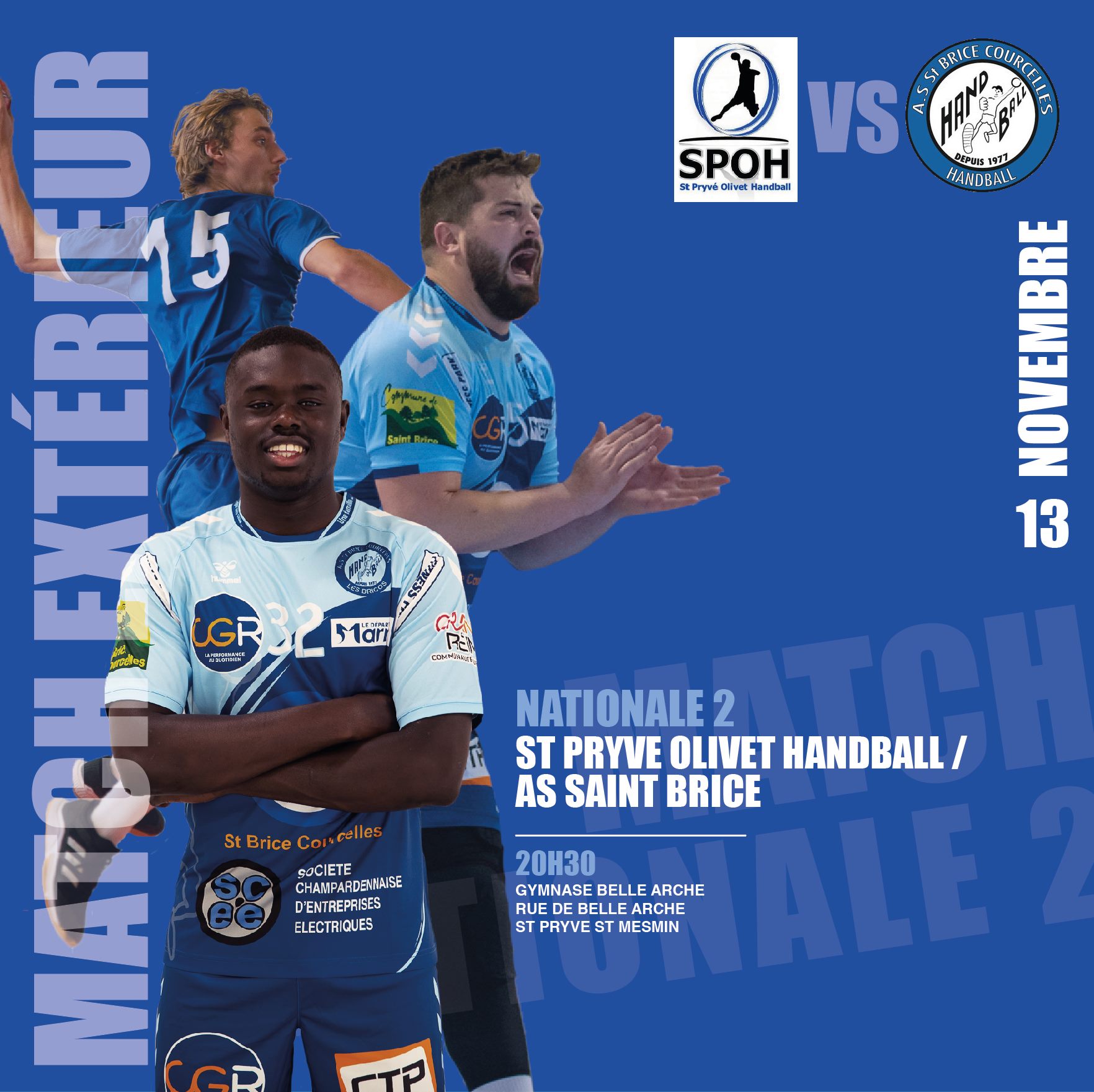 Affiche match à l’extérieur (13/11/2021)