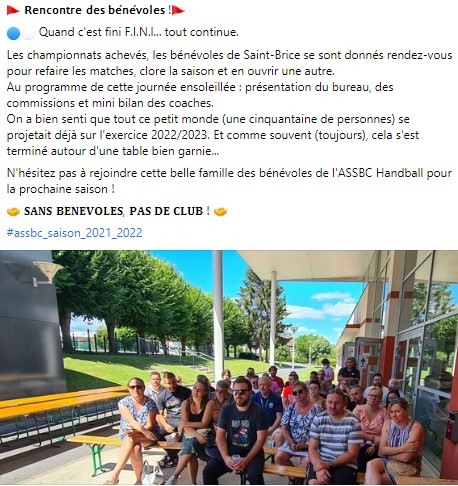 Rencontre des Bénévoles (11/07/2022)