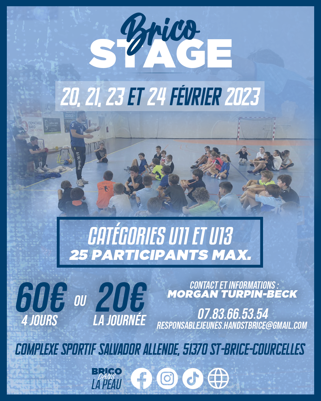 Brico Stage pour les U11 et U13 !
