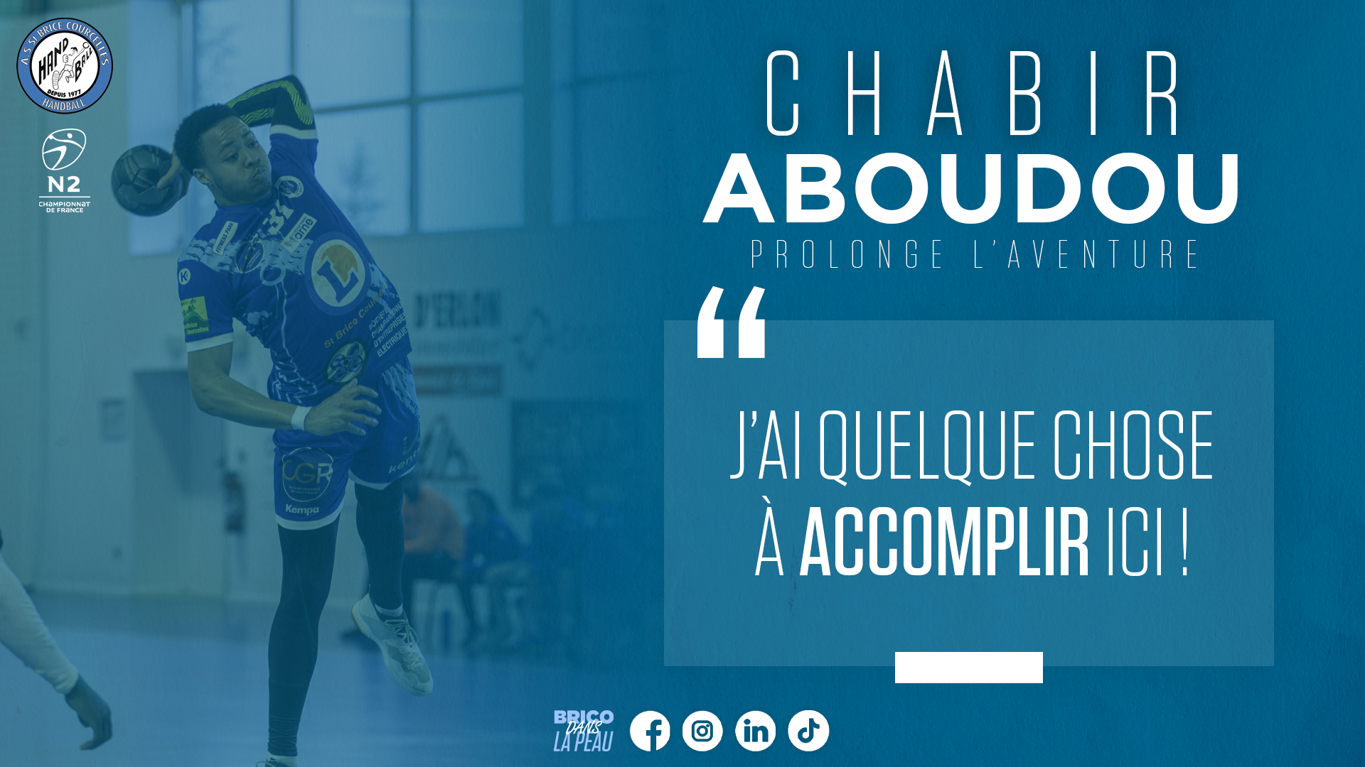 UNE SAISON DE PLUS POUR ABOUDOU !