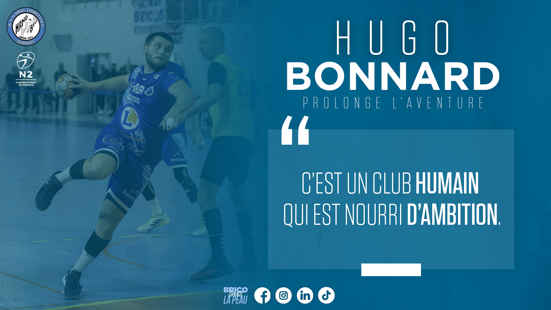 Hugo BONNARD encore en bleu en 2023-2024 !