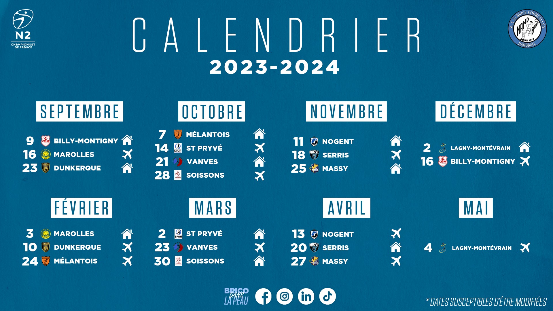 Les prochains matchs